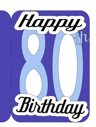 Design an 80th Birthday Shaker Card