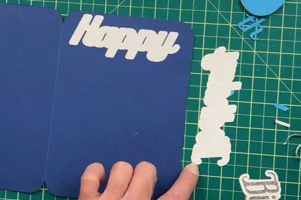 How to make an 80th birthday shaker card