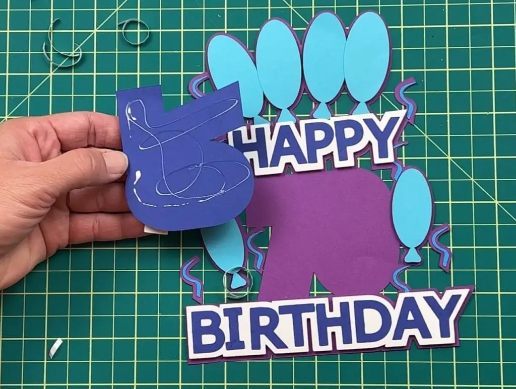 70th birthday cake topper assembly