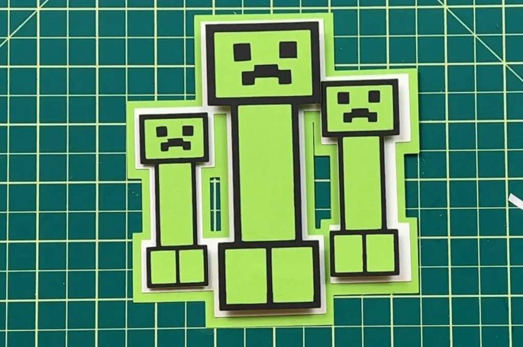 minecraft card creeper mob