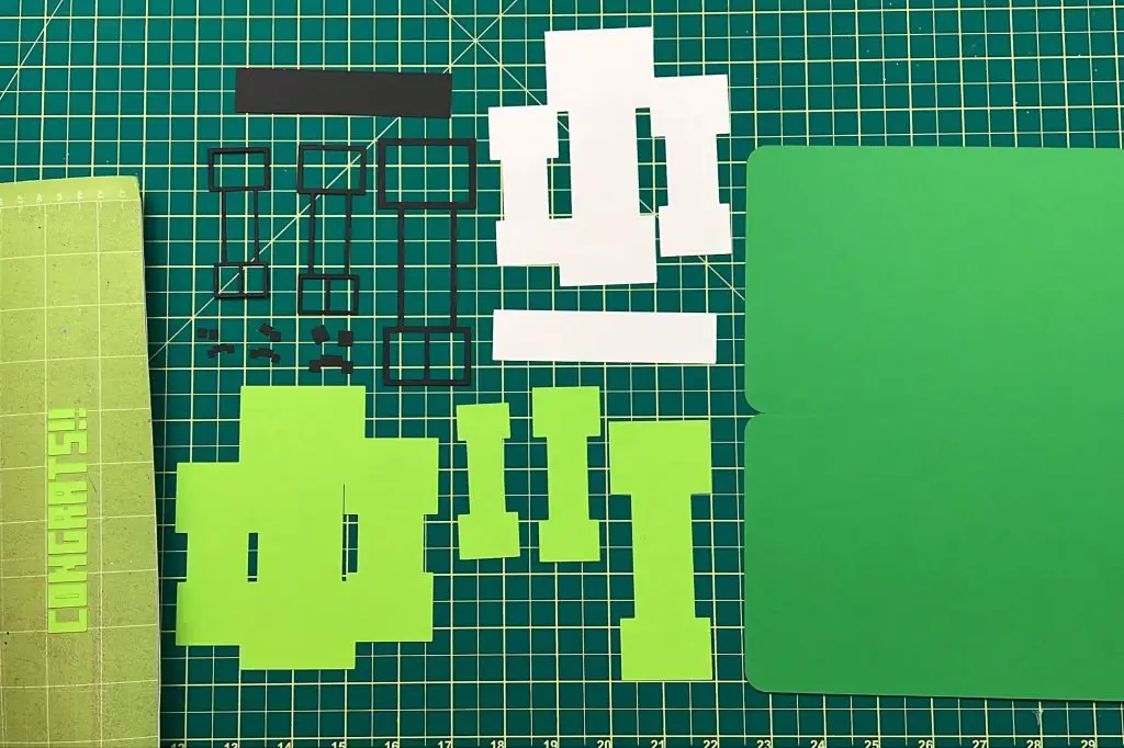 minecraft card pieces