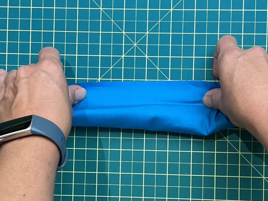 sewing scrunchy burrito method