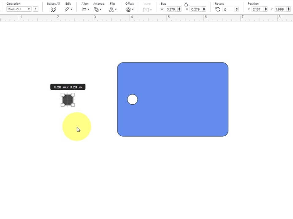 Making tag shape