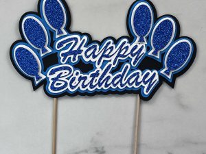 Simple Happy Birthday Cake Topper SVG File