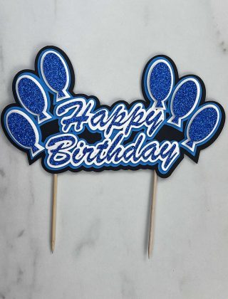 Simple Happy Birthday Cake Topper