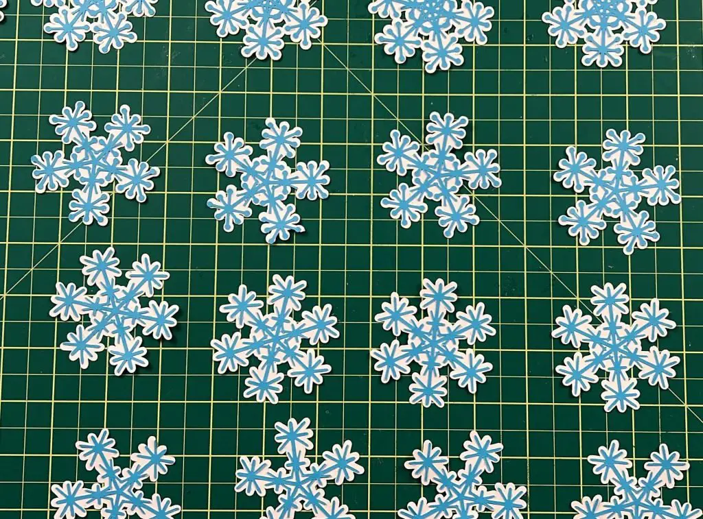 assembling snowflakes