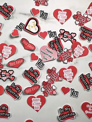 How to make FREE Valentine’s Day Stickers