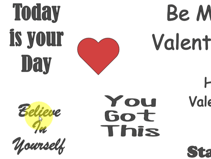 make FREE Valentine's Day Stickers