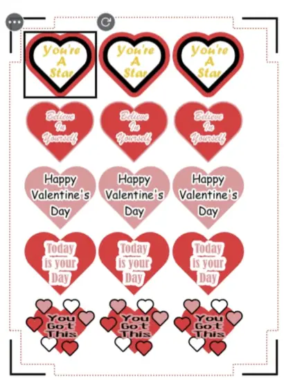 make FREE Valentine's Day Stickers