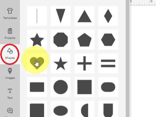 heart shape