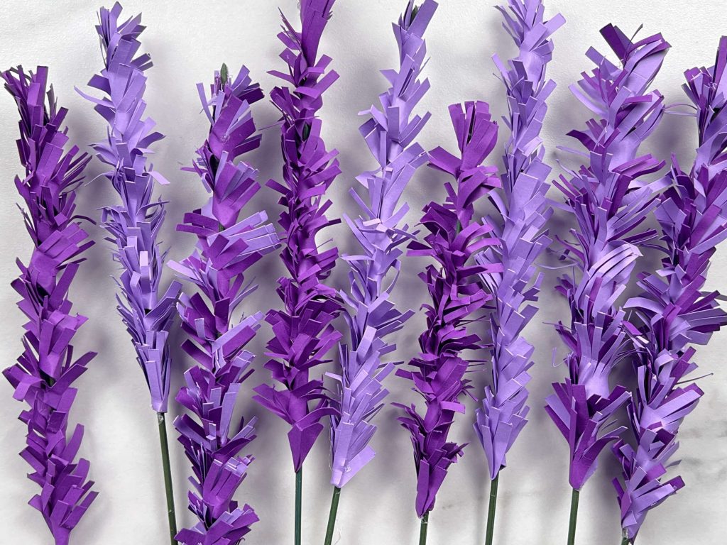 How to Make Paper Lavender Flowers
