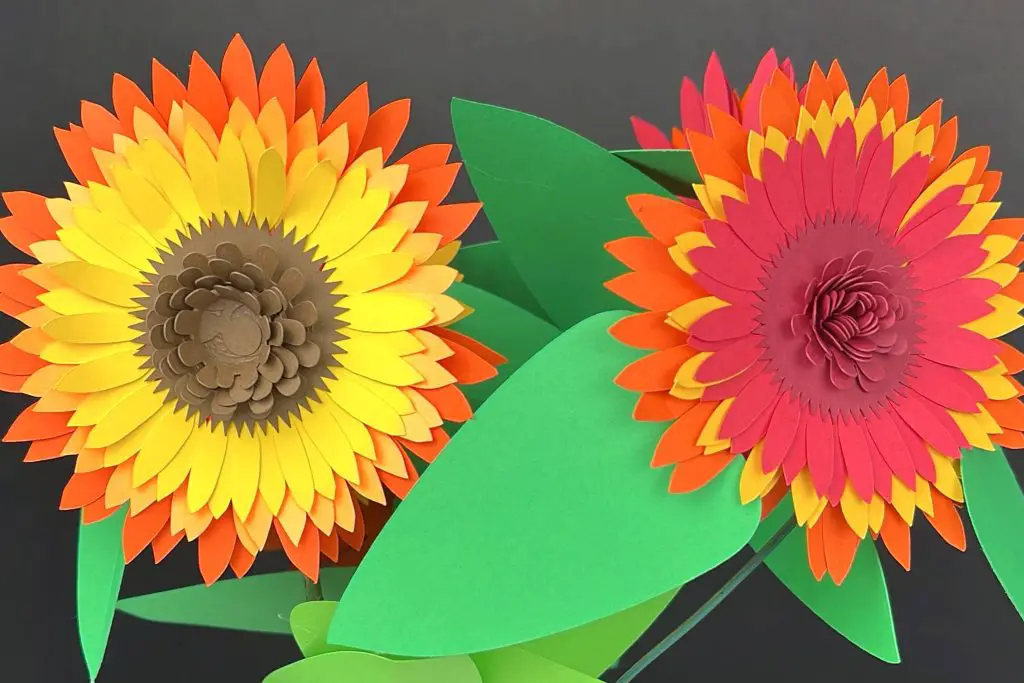 DIY Paper Sunflowers