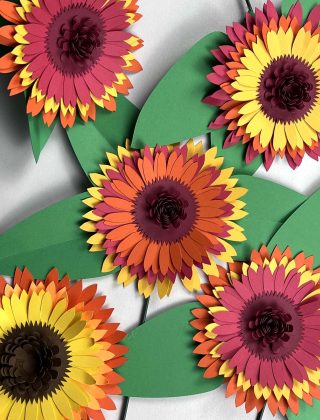 DIY Paper Sunflowers