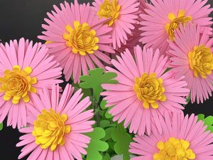 Mini Chrysanthemum Flowers SVG File
