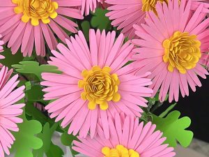 Mini Chrysanthemum Flowers SVG File
