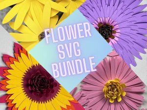 3D Paper Flower SVG Bundle