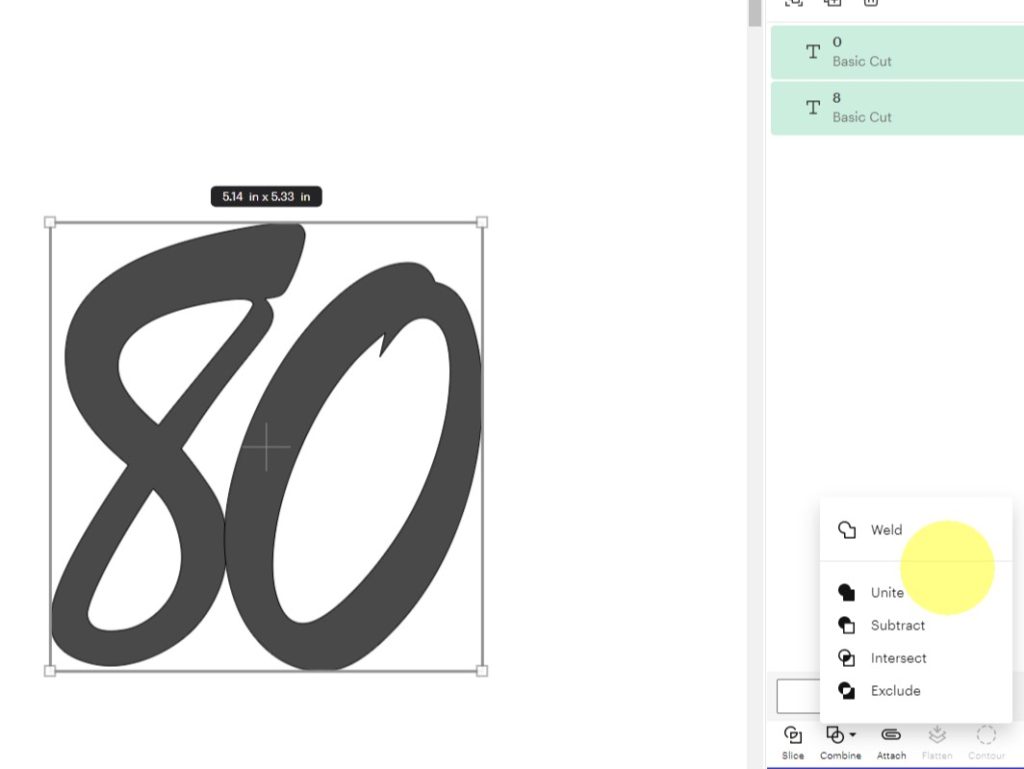 Designing a DIY 80th Birthday cake topper in Cricut Design Space for Free