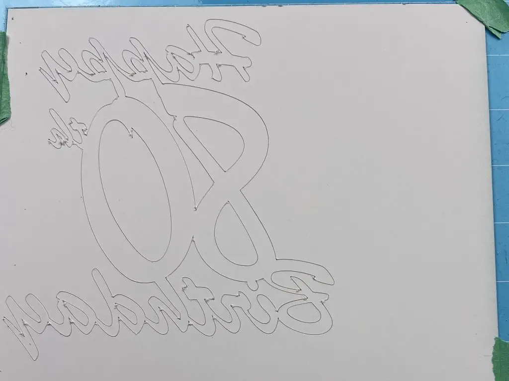 Cutting Glitter Card Stock