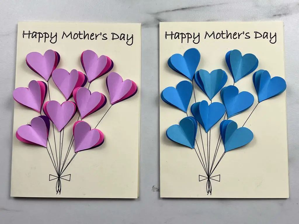 Mother's Day Heart Balloon Card