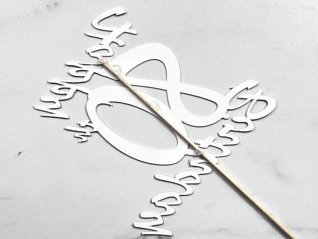 DIY 80th Birthday cake topper