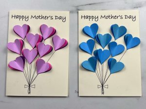 Mother’s Day Heart Balloon Card SVG
