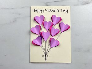Mother’s Day Heart Balloon Card SVG