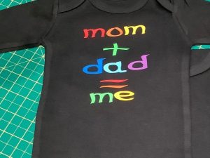 Mom + Dad = Me – Onesie Design