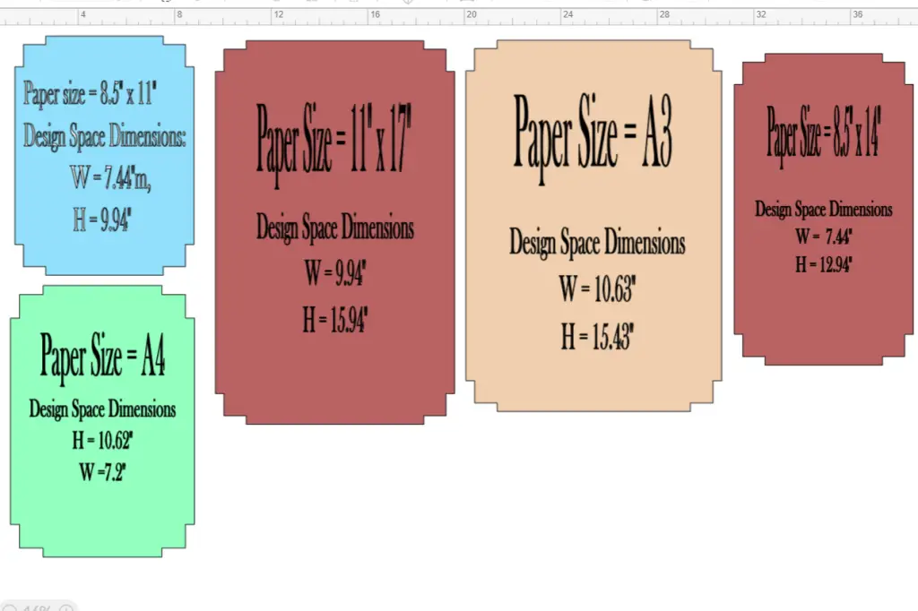 max print then cut paper size