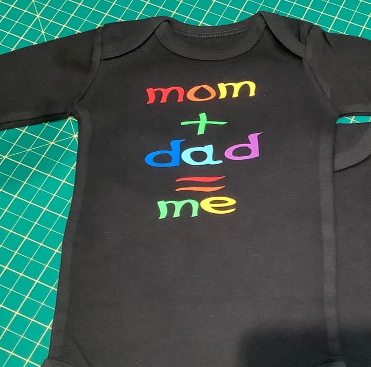 Mom + Dad = Me - Onesie Design - Image 3