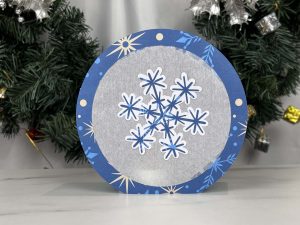 3D Snowflake Lantern SVG