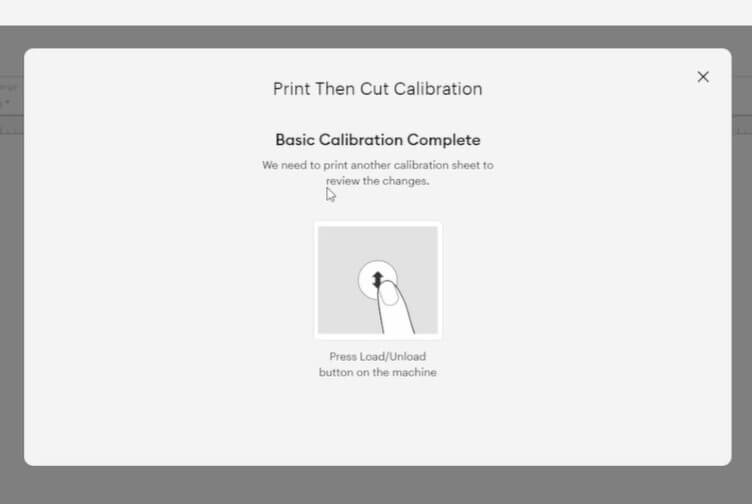 basic calibration complete Calibrate your Cricut for Print Then Cut Using a Computer