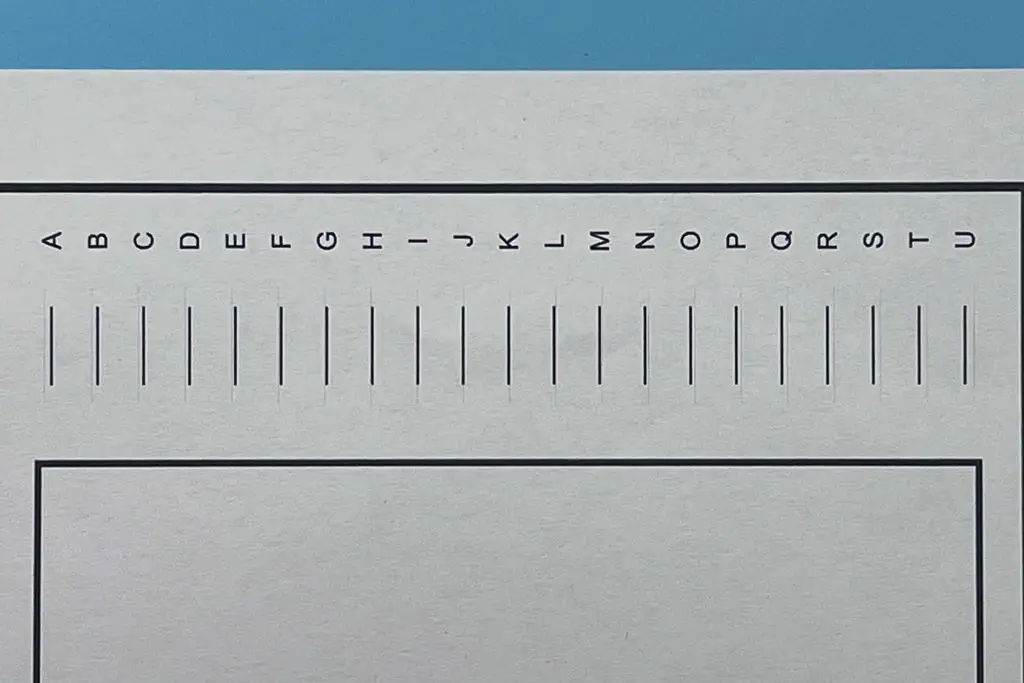fine calibrations lines A though U Calibrate your Cricut for Print Then Cut Using a Computer