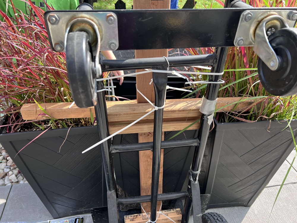 attaching frame to base