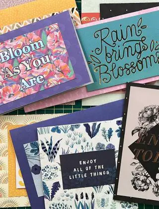 How to make cards from 12×12 paper samplers