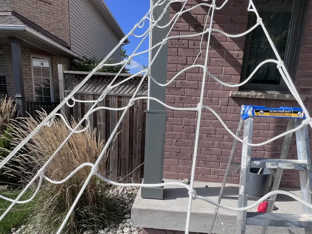 how to make a giant spider web