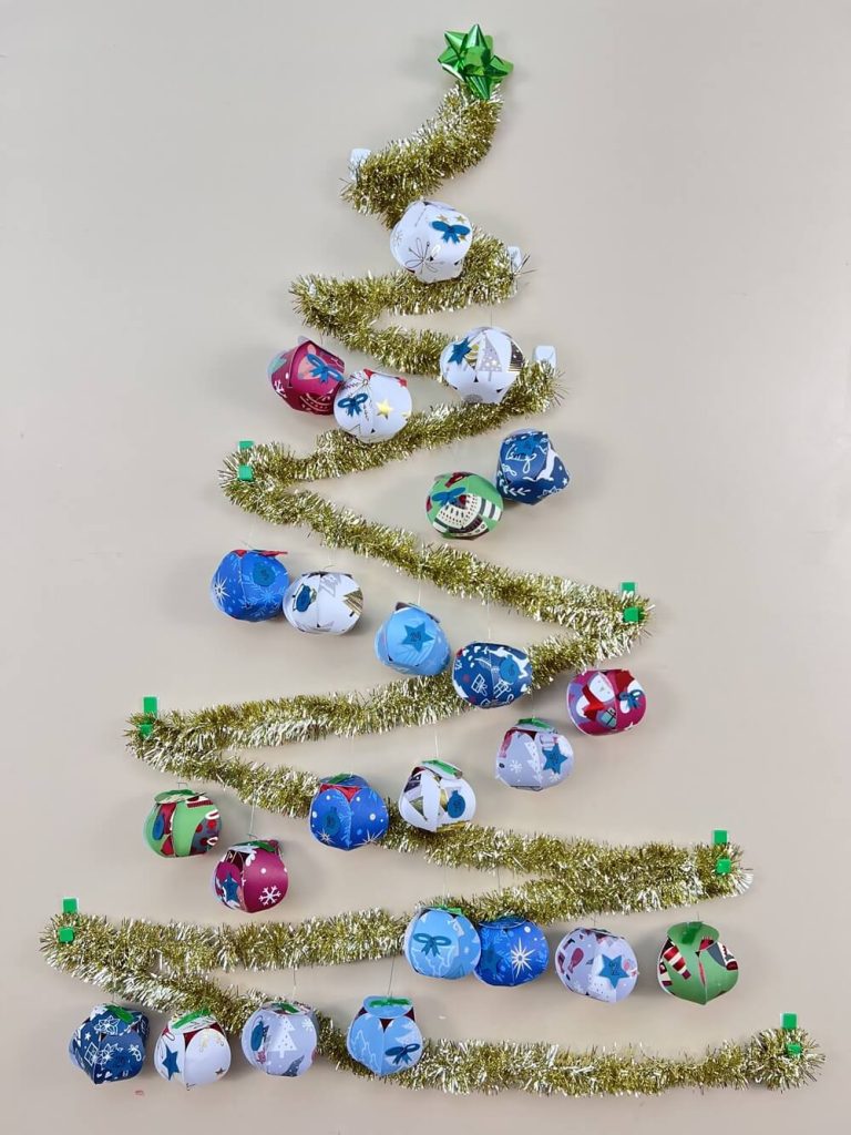 Wall Christmas Tree Countdown Calendar