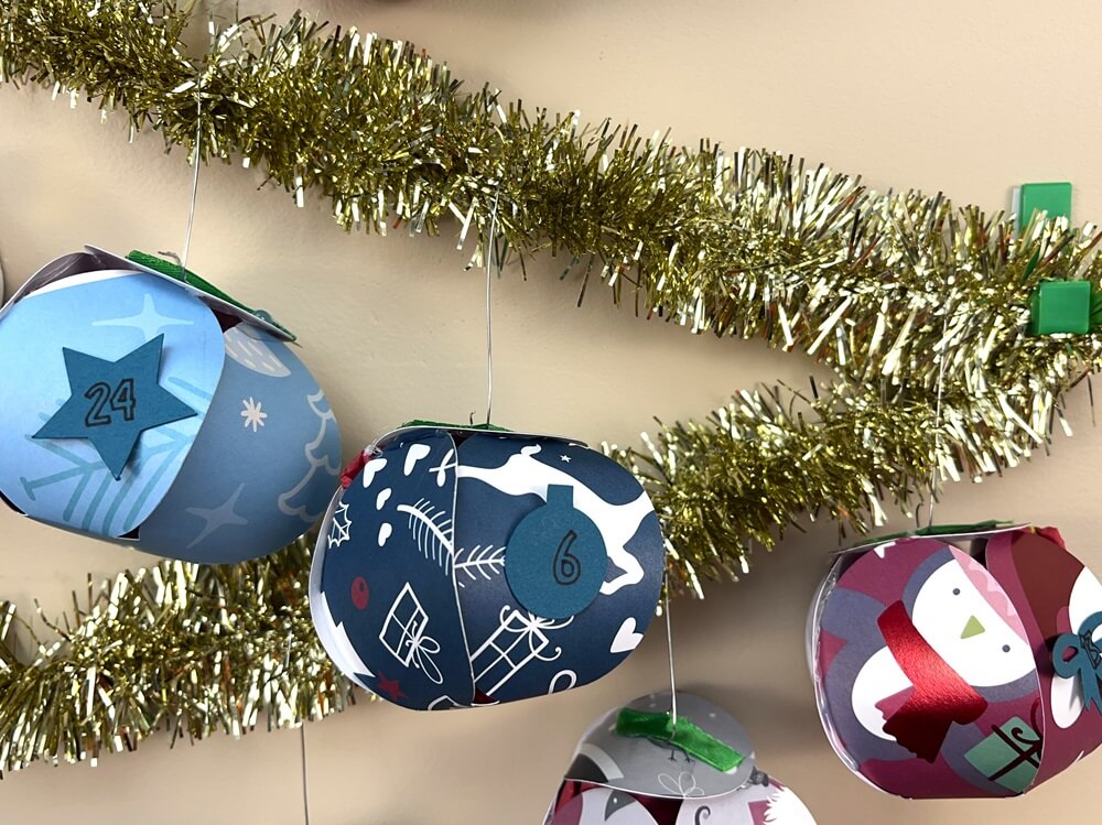 Wall Christmas Tree Countdown Calendar