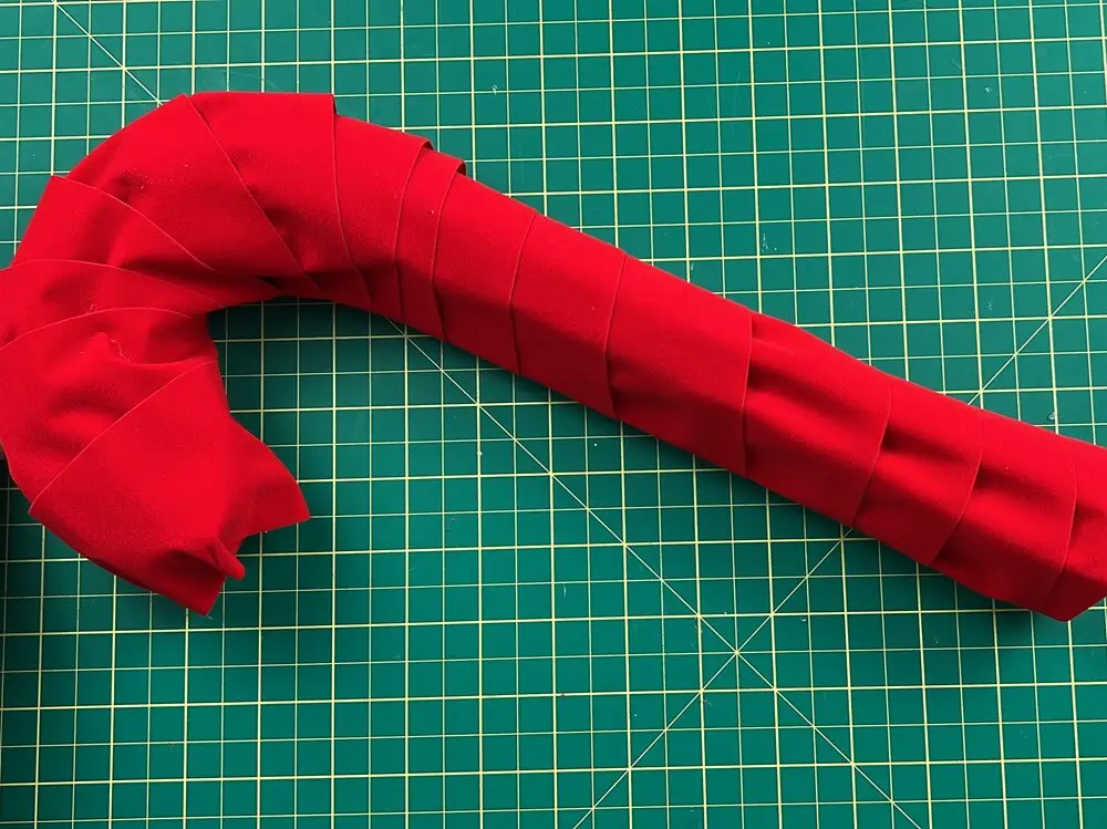 making the candy cane