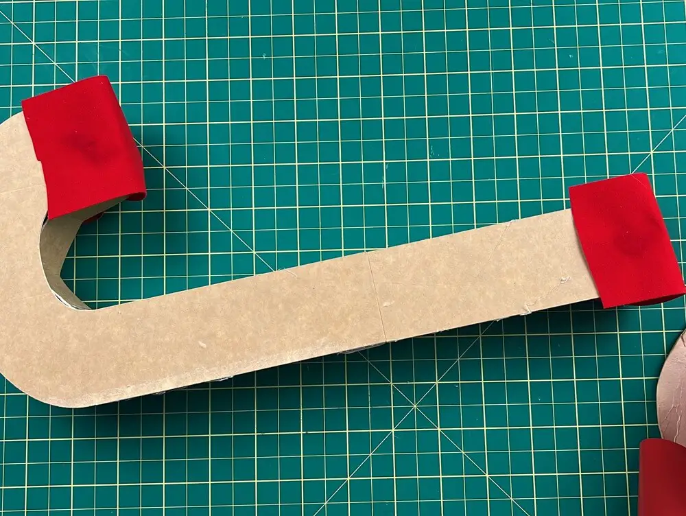 making the candy cane