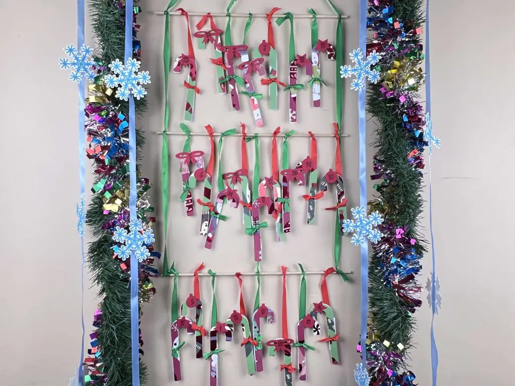 family activity holiday countdown calendar