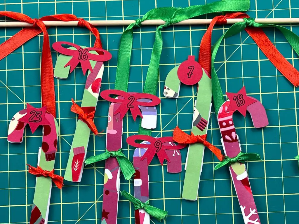 family activity holiday countdown calendar