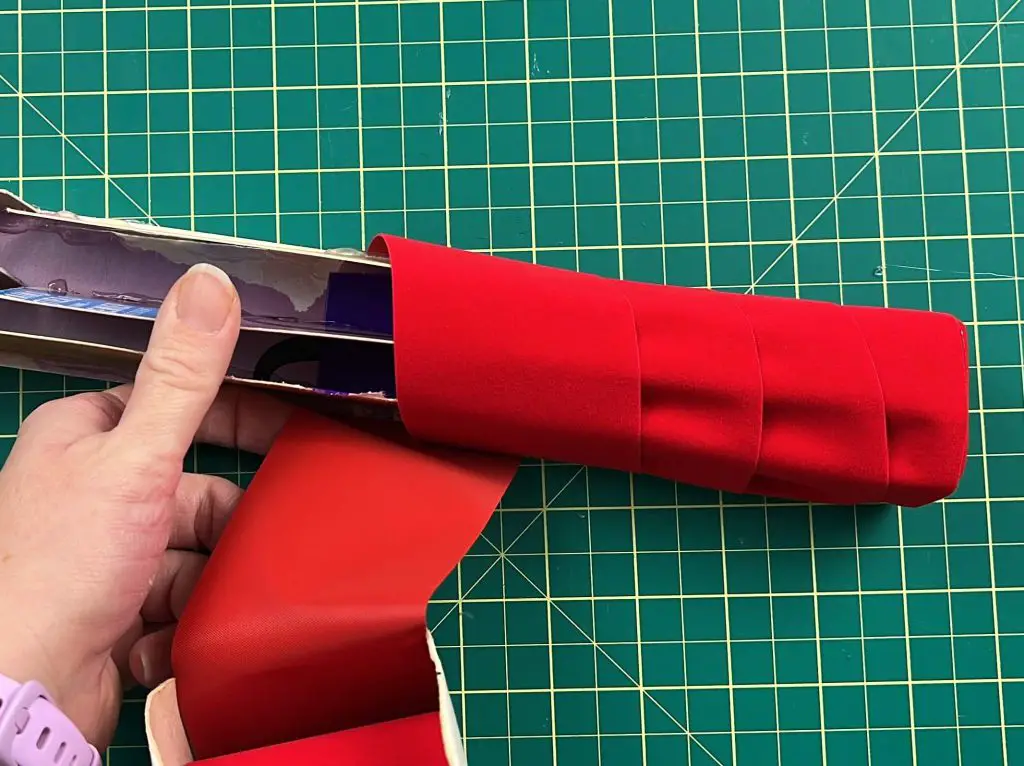 making the candy cane