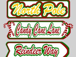 Santa’s Village Sign SVG File