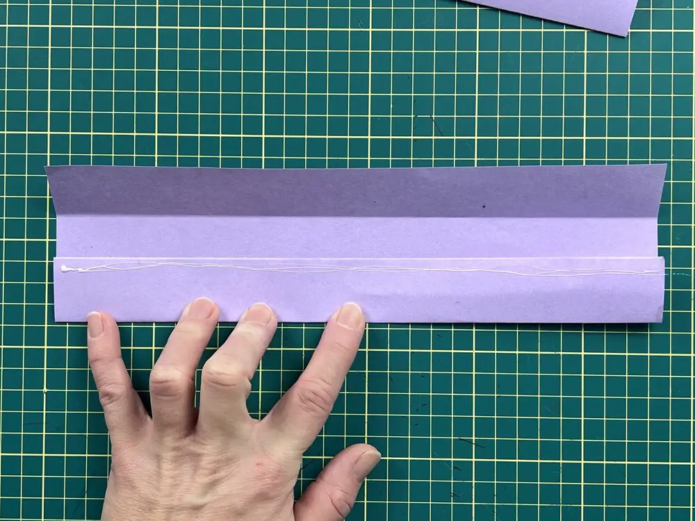 gluing snowflake ribs