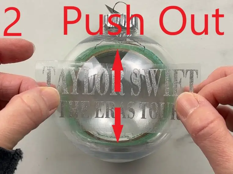 apply vinyl to curved surfaces straight letters