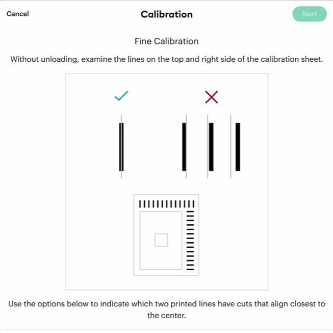 fine calibrations lines
