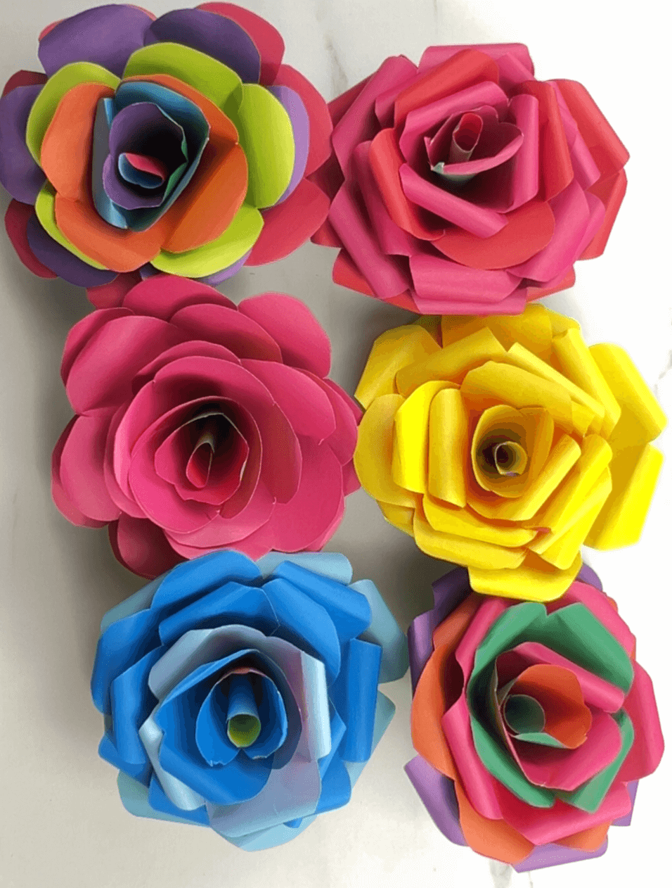 Paper Roses First Grade Simple Paper Roses - Katherine Learns Stuff!