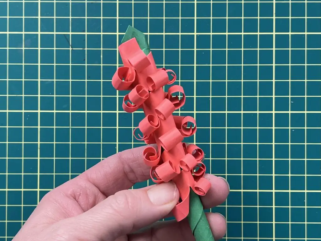 Attaching petals to stem