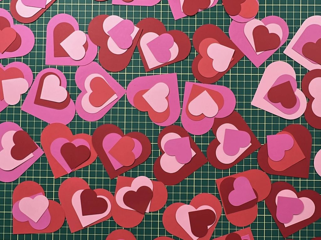 assembling and organzing hearts