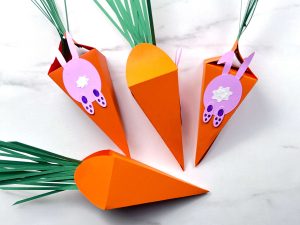 Paper Carrot And Bunny SVG